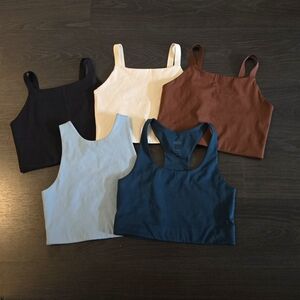 girlfriend collective sports bra tank bundle